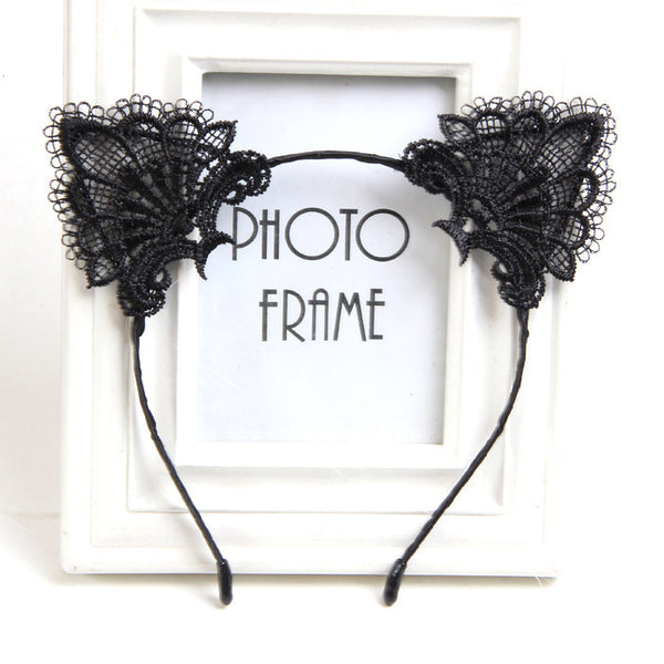 Lace Cat Ear Headband