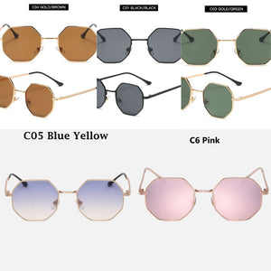 Large Frame Octagonal Sunglasses