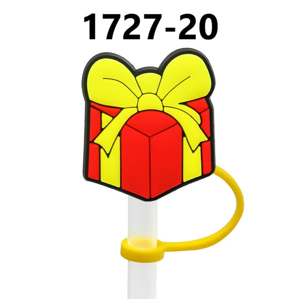 Christmas Themed Straw Covers 1727