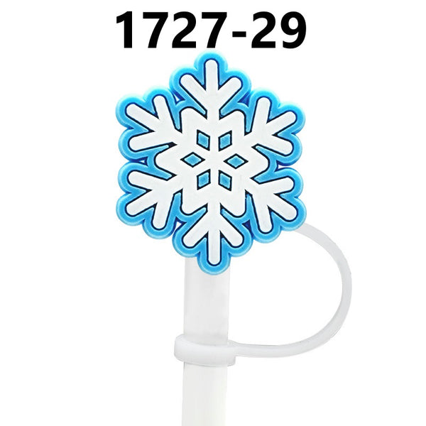 Christmas Themed Straw Covers 1727