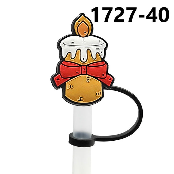 Christmas Themed Straw Covers 1727