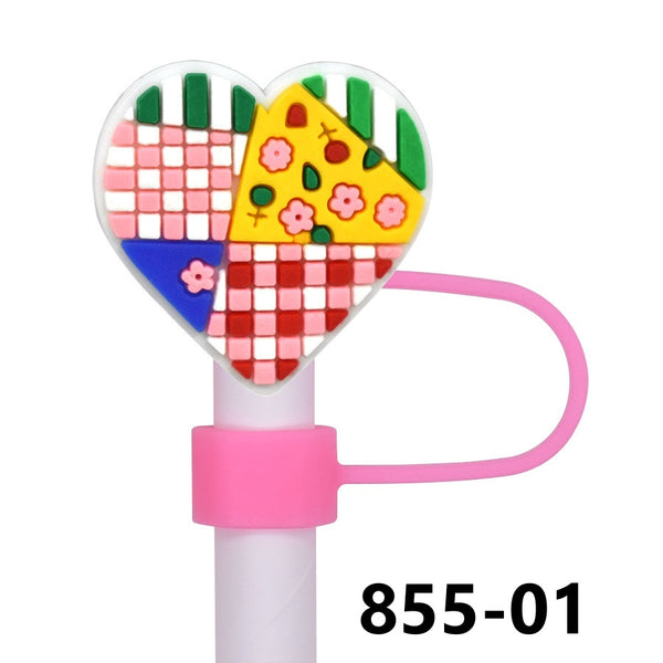 Valentine's Day Straw Covers PVC 855