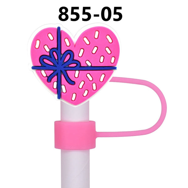 Valentine's Day Straw Covers PVC 855