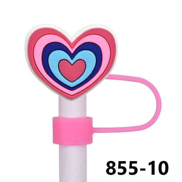 Valentine's Day Straw Covers PVC 855