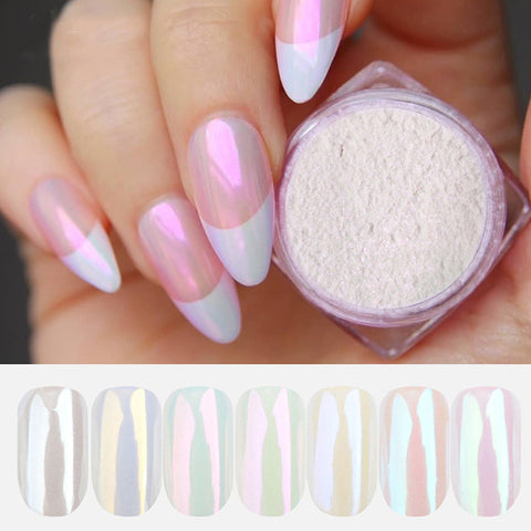 Neon Aurora Pearl Nail Art Powder