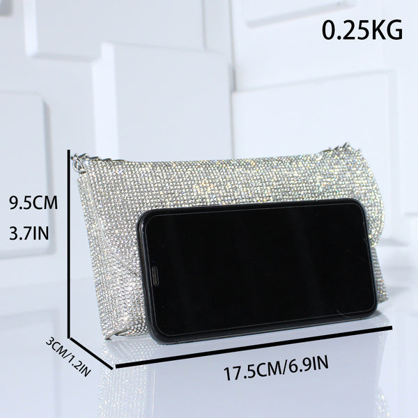 High End Full Rhinestones Evening Clutch