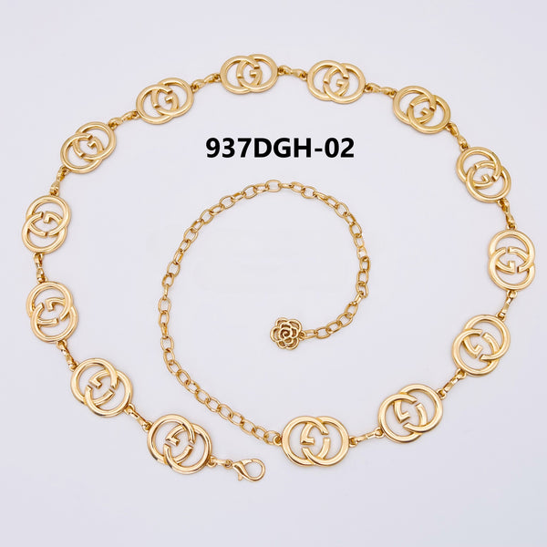 Letter Monogram Chain Belts