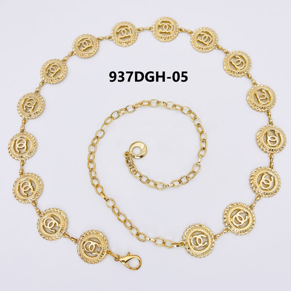 Letter Monogram Chain Belts