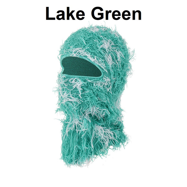 Fuzzy Balaclava Distressed Ski Masks