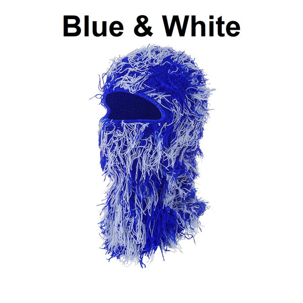 Fuzzy Balaclava Distressed Ski Masks