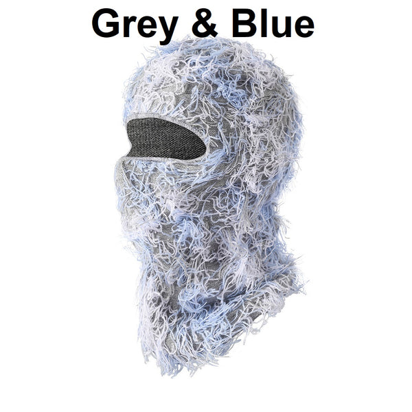 Fuzzy Balaclava Distressed Ski Masks