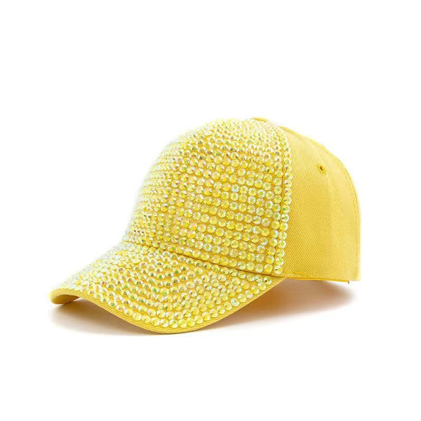 Baseball Cap With Rhinestones