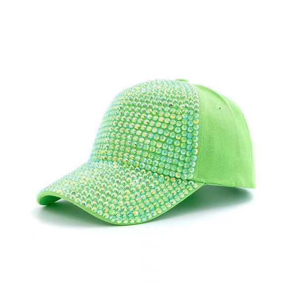 Baseball Cap With Rhinestones