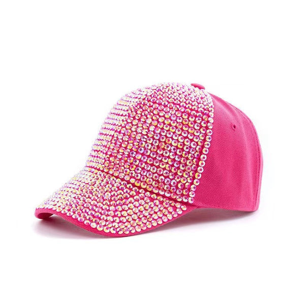 Baseball Cap With Rhinestones