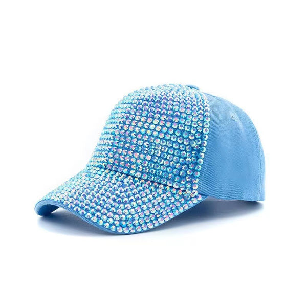 Baseball Cap With Rhinestones