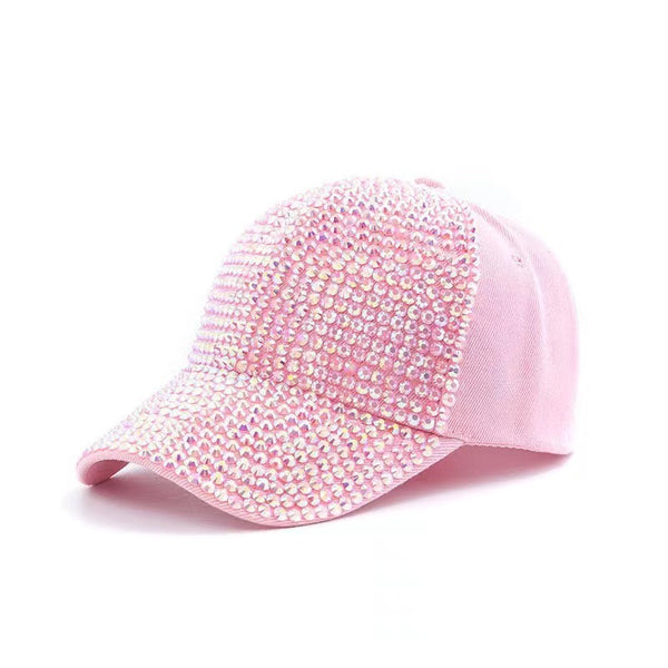 Baseball Cap With Rhinestones