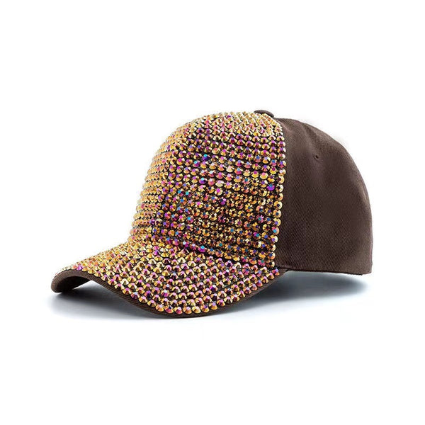 Baseball Cap With Rhinestones