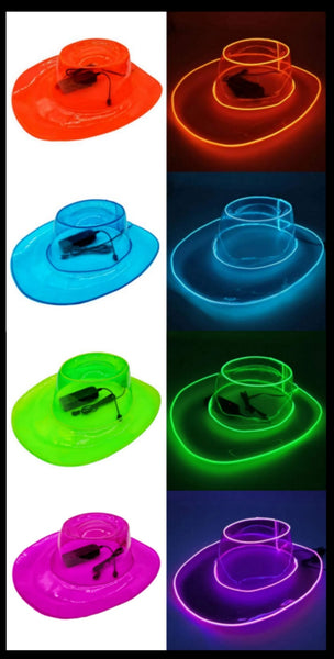 Luminous Transparent Jelly Top Hat