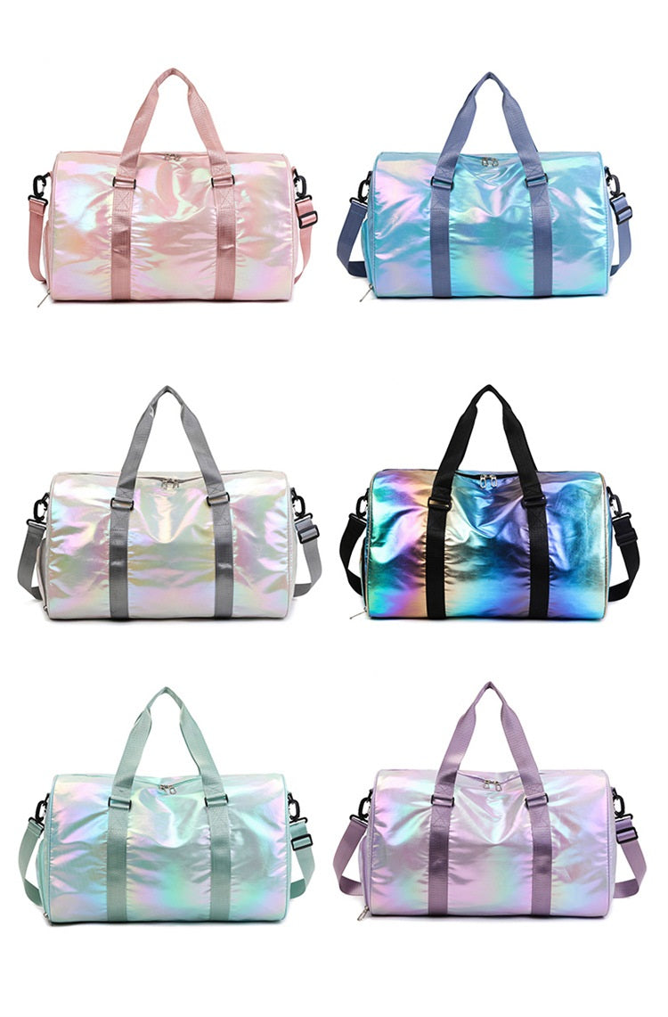 Pearlescent Yoga Waterproof Duffle Bags