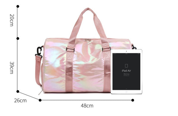 Pearlescent Yoga Waterproof Duffle Bags