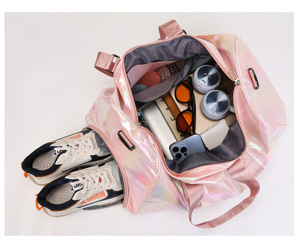 Pearlescent Yoga Waterproof Duffle Bags