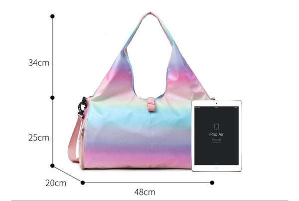 Gradient Colors Yoga Mat Duffle Bags