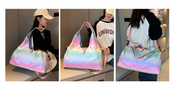 Gradient Colors Yoga Mat Duffle Bags