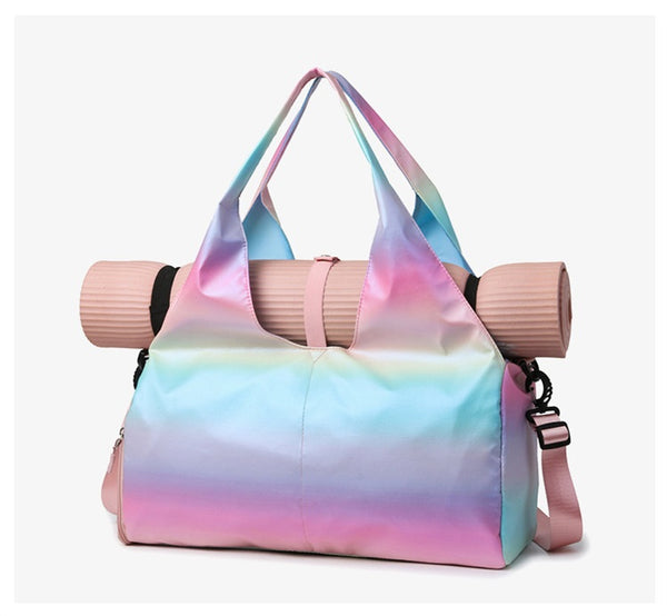 Gradient Colors Yoga Mat Duffle Bags