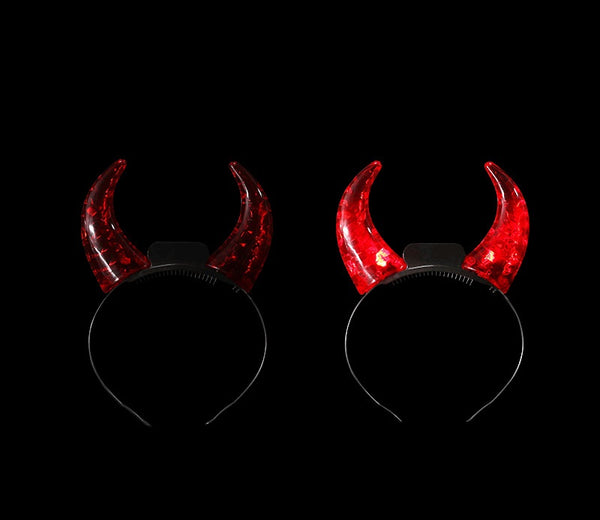 Large LED Horn Headbands