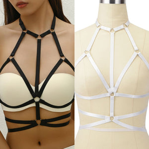 Elastic Straps Harness Top