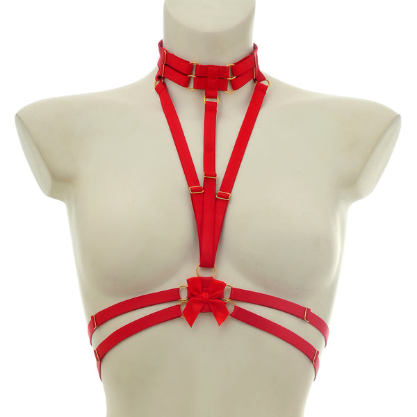 Elastic Straps Chocker Harness