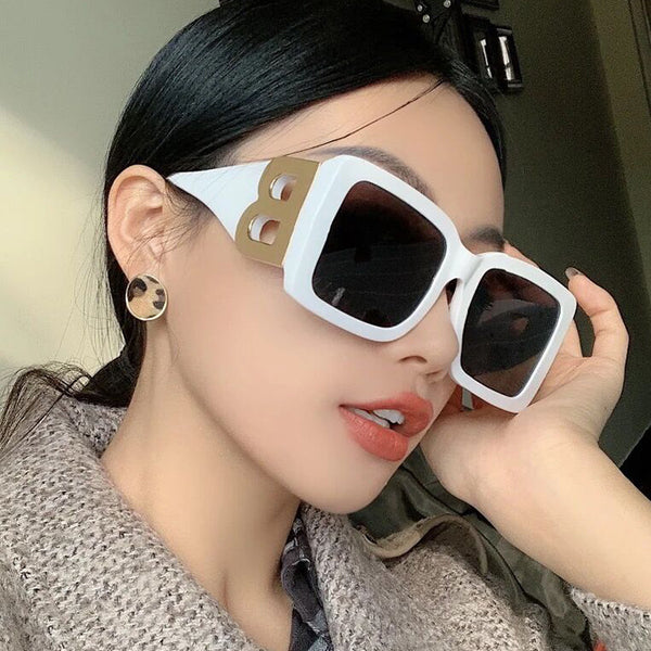 Letter B Large Frame Sunglasses