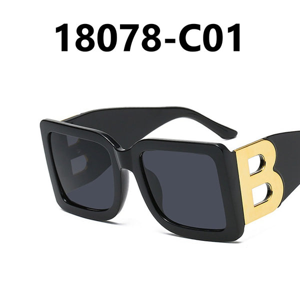 Letter B Large Frame Sunglasses