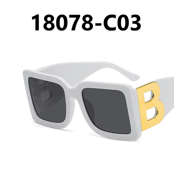 Letter B Large Frame Sunglasses