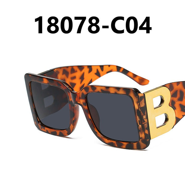 Letter B Large Frame Sunglasses