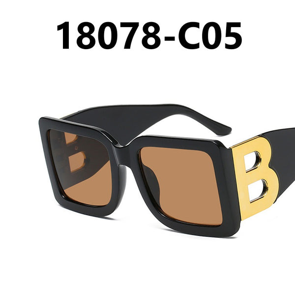 Letter B Large Frame Sunglasses