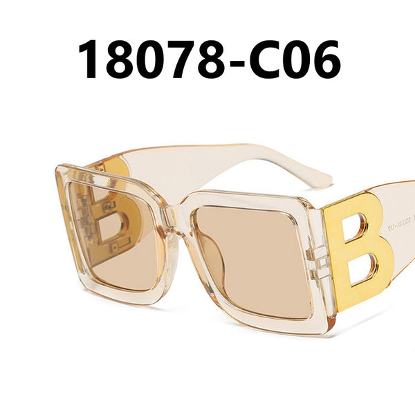 Letter B Large Frame Sunglasses