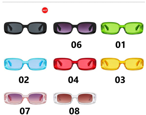 Jelly Square Hip Hop Sunglasses