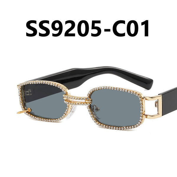 Square Small Diamond Studded Sunglasses