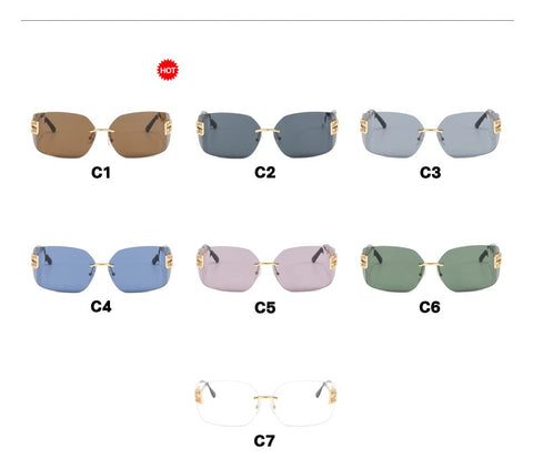 Frameless Slim HIgh End Sunglasses