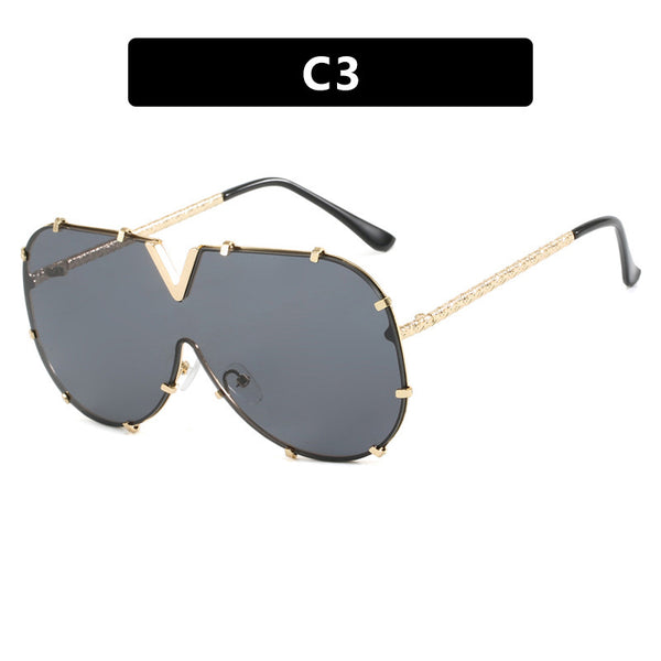 V Framed 1 Piece Sunglasses