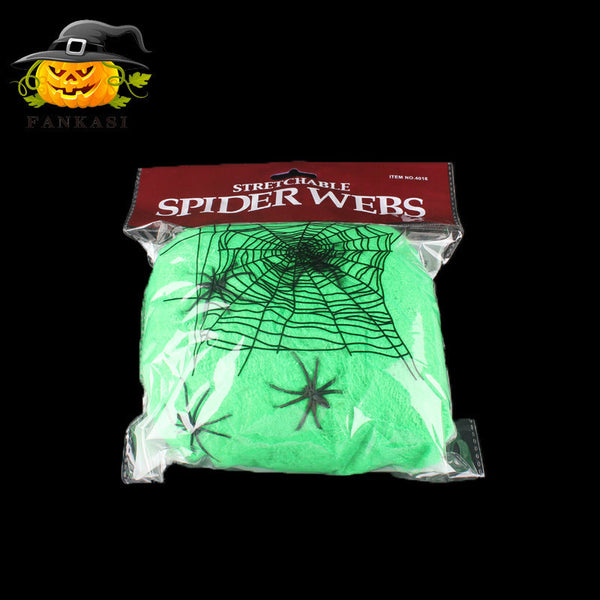 Artificial Spide Web + Spiders