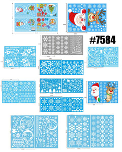 Christmas Glass Electrostatic Stickers #2