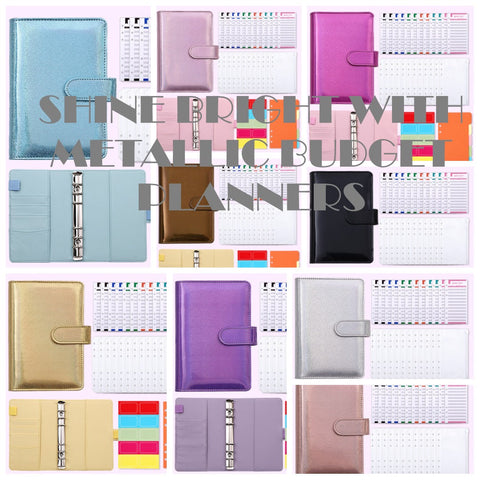 A6 Metallic Planner/Budget Binder