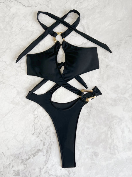 Criss Cross Halter Monokini