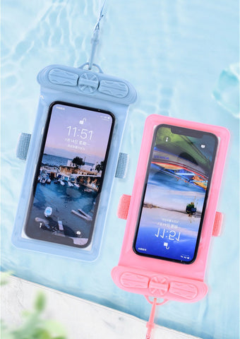 Large Waterproof Phone Case With Arm Band and Neck Strap