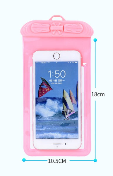 Large Waterproof Phone Case With Arm Band and Neck Strap