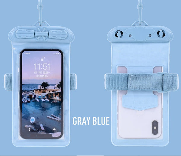 Large Waterproof Phone Case With Arm Band and Neck Strap