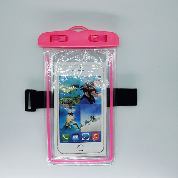 Luminous Waterproof Phone Pouch With Arm Band