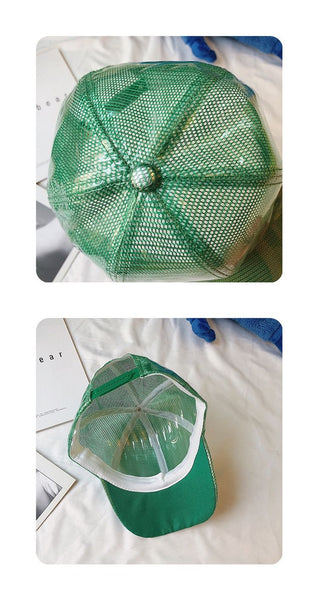 Transparent Baseball Casual Net Cap